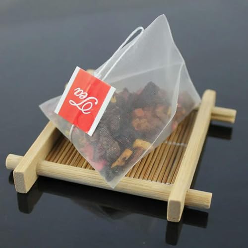 XDMING 100 Teile/los Teebeutel Filter Nylon Teebeutel Einzelnen String Mit Etikett Transparent Leere Teebeutel von XDMING
