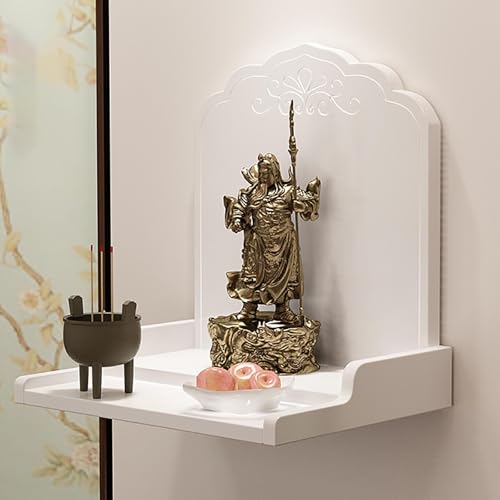 An der Wand montierter persönlicher buddhistischer Schrein im chinesischen Stil,neuer buddhistischer Schreinständer im chinesischen Stil,an der Wand montierter persönlicher Schrein(B,32cm/12.6in) von XDOPIRRS