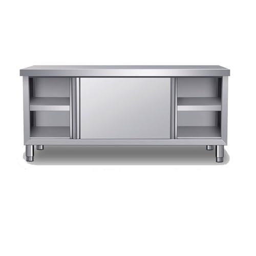 Gewerbewerkbank aus Edelstahl,Edelstahlwerkbank mit Schränken,Küchenvorbereitungstisch,Edelstahlküchenschränke,Hochleistungswerkbank,geeignet für Restaurants und Hotels(100*50*80cm/39.4*19.7*31.5in) Gewerbewerkbank aus Edelstahl,Edelstahlwerkbank mit Schränken,Küchenvorbereitungstisch,Edelstahlküchenschränke,Hochleistungswerkbank,geeignet für Restaurants und Hotels(100*50*80cm/39.4*19.7*31.5in) von XDOPIRRS