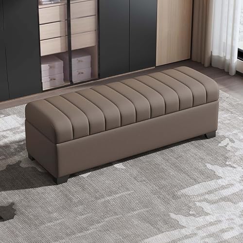 XDOPIRRS Gepolsterter Aufbewahrungshocker, Aufbewahrungsbank fürs Schlafzimmer, Eingangsbank fürs Schlafzimmer, Hocker aus Holz und Leder mit Stauraum — Für Verschiedene Räume geeignet(C,80cm/31.5in) XDOPIRRS Gepolsterter Aufbewahrungshocker, Aufbewahrungsbank fürs Schlafzimmer, Eingangsbank fürs Schlafzimmer, Hocker aus Holz und Leder mit Stauraum — Für Verschiedene Räume geeignet(C,80cm/31.5in) von XDOPIRRS