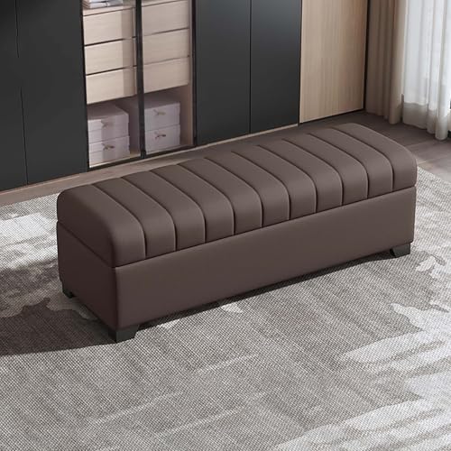 XDOPIRRS Gepolsterter Aufbewahrungshocker, Aufbewahrungsbank fürs Schlafzimmer, Eingangsbank fürs Schlafzimmer, Hocker aus Holz und Leder mit Stauraum — Für Verschiedene Räume geeignet(I,150cm/59in) XDOPIRRS Gepolsterter Aufbewahrungshocker, Aufbewahrungsbank fürs Schlafzimmer, Eingangsbank fürs Schlafzimmer, Hocker aus Holz und Leder mit Stauraum — Für Verschiedene Räume geeignet(I,150cm/59in) von XDOPIRRS