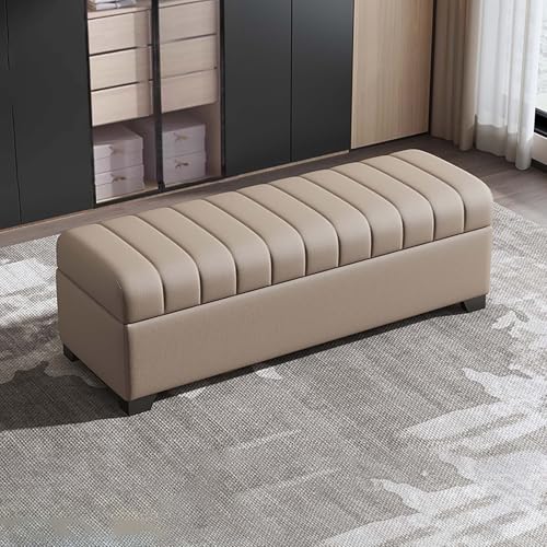 XDOPIRRS Gepolsterter Aufbewahrungshocker, Aufbewahrungsbank fürs Schlafzimmer, Eingangsbank fürs Schlafzimmer, Hocker aus Holz und Leder mit Stauraum — Für Verschiedene Räume geeignet(E,90cm/35.4in) XDOPIRRS Gepolsterter Aufbewahrungshocker, Aufbewahrungsbank fürs Schlafzimmer, Eingangsbank fürs Schlafzimmer, Hocker aus Holz und Leder mit Stauraum — Für Verschiedene Räume geeignet(E,90cm/35.4in) von XDOPIRRS