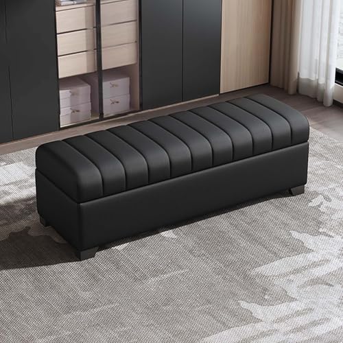 XDOPIRRS Gepolsterter Aufbewahrungshocker, Aufbewahrungsbank fürs Schlafzimmer, Eingangsbank fürs Schlafzimmer, Hocker aus Holz und Leder mit Stauraum — Für Verschiedene Räume geeignet(A,90cm/35.4in) XDOPIRRS Gepolsterter Aufbewahrungshocker, Aufbewahrungsbank fürs Schlafzimmer, Eingangsbank fürs Schlafzimmer, Hocker aus Holz und Leder mit Stauraum — Für Verschiedene Räume geeignet(A,90cm/35.4in) von XDOPIRRS