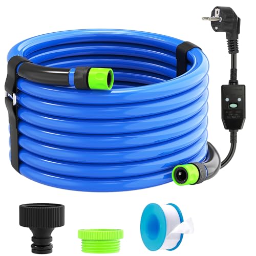 XDOVET Beheizter Wasserschlauch für Wohnmobil,beheizter Trinkwasserschlauch mit Frostschutz bis -42,7 ℃,Schnellanschluss Set 5/8 Zoll Innendurchmesser,Länge 15 ft (4,6 m) von XDOVET