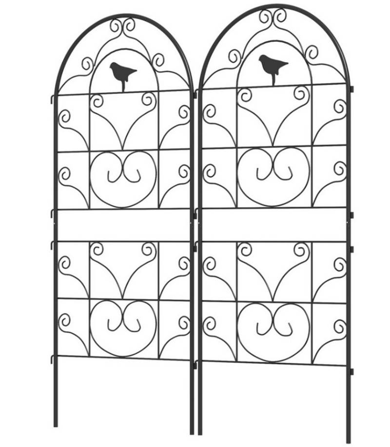 XDOVET Rankgitter 2er Set Rankgitter Metall zum Stecken rostfrei Rankhilfe, für Kletterpflanzen 50x120 cm von XDOVET