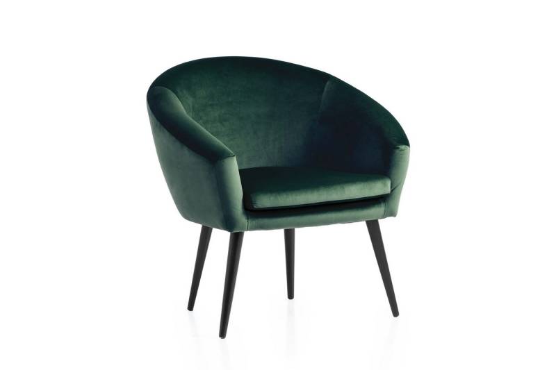 XDREAM Loungesessel Lutz, Relaxsessel, Cocktailsessel, Polstersessel, Einzelsessel (1-St), bequemer Sessel in Samtvelours-Optik, viele moderne Farben von XDREAM