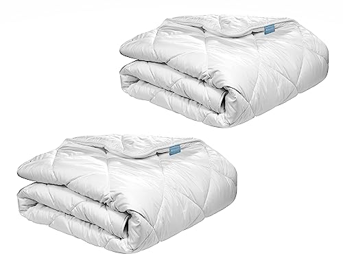 XDREAM Pure 2er Set Bettdecke medium für alle Jahreszeiten | Ganzjahresbettdecke | waschbar 60 Grad | Allergiker geeignet |100% Mikrofaser | Öko-Tex Zertifiziert | 135 x 200 cm von XDREAM