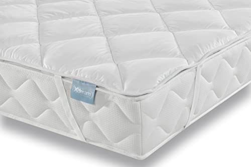 XDREAM Pure Matratzenschoner | atmungsaktive Matratzenauflage | Vier elastische Eckgummis zur Befestigung bis 30cm Höhe | Öko-Tex Zertifiziert | 100 x 200 cm von XDREAM