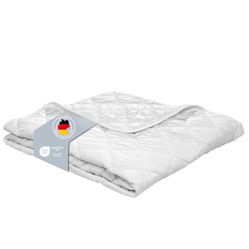XDREAM Pure Sommerdecke | sehr dünne und ultraleichte Bettdecke | waschbar 60 Grad | Allergiker geeignet | 100% Mikrofaser | Öko-Tex Zertifiziert | 155 x 220 cm von XDREAM