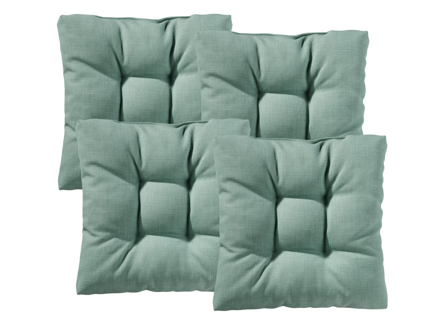 XDREAM Stuhlkissen Sitzkissen Set (2er & 4er) für Stühle und Bänke, robuste Polsterauflage für indoor und outdoor, 40x40x6 cm von XDREAM