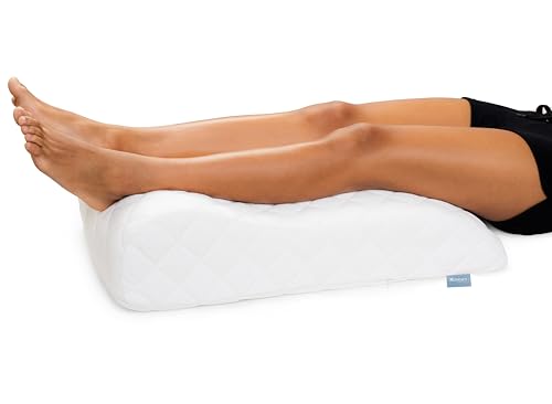 XDREAM Venenkissen zur Hochlagerung der Beine | ergonomisch geformt |hat eine stützende und entlastende Funktion | Abnehmbarer und waschbarer Doppeltuchbezug | Öko-Tex Zertifiziert | weiß von XDREAM