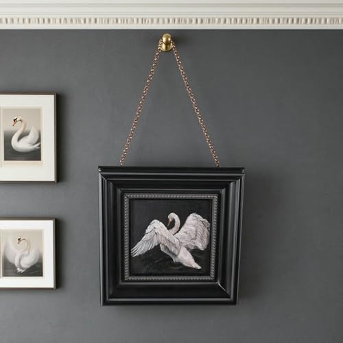 Bilderschienen-Aufhängesystem, Bilder-Aufhängekette mit Haken, Spiegelaufhängebeschläge in Gold/Schwarz/Antikbronze, verstellbare Wandhalterung für Kunstwerke, Werbetafeln Bilderschienen-Aufhängesystem, Bilder-Aufhängekette mit Haken, Spiegelaufhängebeschläge in Gold/Schwarz/Antikbronze, verstellbare Wandhalterung für Kunstwerke, Werbetafeln von XDRGOOIUY