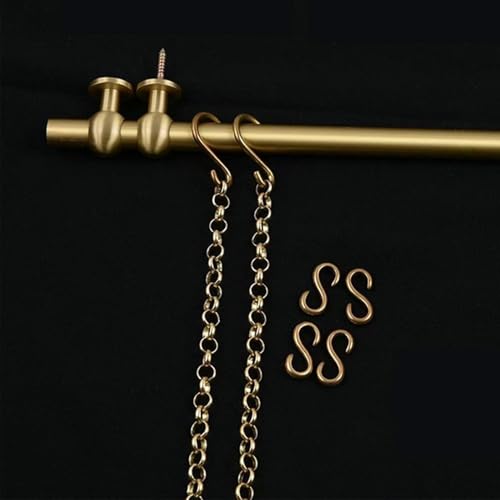 Bilderschienen-Aufhängesystem, Galeriesystem, Kunst-Aufhängeset, Metall-Wandbilderrahmen-Aufhängung, Messingstange mit Goldkette, Aufhängestange für Heimdekor, Museumskunst Bilderschienen-Aufhängesystem, Galeriesystem, Kunst-Aufhängeset, Metall-Wandbilderrahmen-Aufhängung, Messingstange mit Goldkette, Aufhängestange für Heimdekor, Museumskunst von XDRGOOIUY