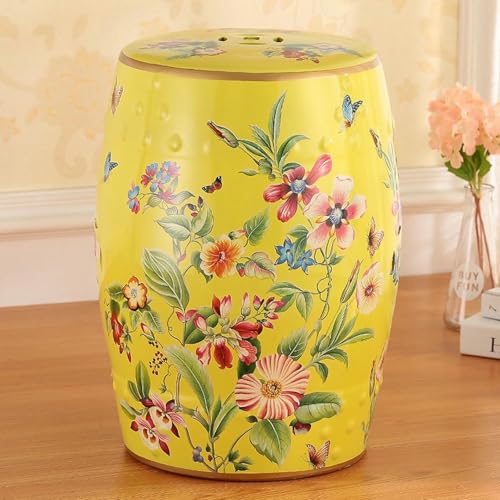XDRGOOIUY Chinesischer Keramik-Trommel-Gartenhocker, Blumenvögel-Dekohocker, Beistelltisch für drinnen und draußen XDRGOOIUY Chinesischer Keramik-Trommel-Gartenhocker, Blumenvögel-Dekohocker, Beistelltisch für drinnen und draußen von XDRGOOIUY