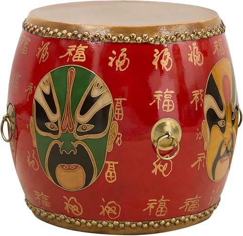 XDRGOOIUY Chinesischer Trommelhocker aus Holz, dekorativer Gartenhocker aus Keramik, glasiert, handbemalt, Beistelltisch für den Außenbereich, Pflanzenständer für Wohnzimmer, Balkon und Garten XDRGOOIUY Chinesischer Trommelhocker aus Holz, dekorativer Gartenhocker aus Keramik, glasiert, handbemalt, Beistelltisch für den Außenbereich, Pflanzenständer für Wohnzimmer, Balkon und Garten von XDRGOOIUY