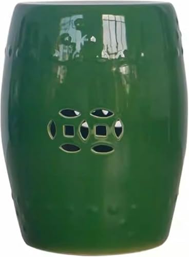 XDRGOOIUY Dekorative Gartenhocker, Keramik-Gartenhocker, runder Beistelltisch für den Außenbereich, ausgehöhlter Trommelhocker, für Terrasse, Deck, Hinterhof XDRGOOIUY Dekorative Gartenhocker, Keramik-Gartenhocker, runder Beistelltisch für den Außenbereich, ausgehöhlter Trommelhocker, für Terrasse, Deck, Hinterhof von XDRGOOIUY