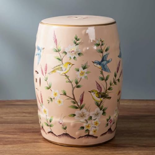 XDRGOOIUY Dekorativer Gartenhocker aus Keramik, Trommelhocker aus Keramik, handbemalter Gartenhocker, antiker Beistelltisch, für Wohnzimmer, Veranda, Garten XDRGOOIUY Dekorativer Gartenhocker aus Keramik, Trommelhocker aus Keramik, handbemalter Gartenhocker, antiker Beistelltisch, für Wohnzimmer, Veranda, Garten von XDRGOOIUY