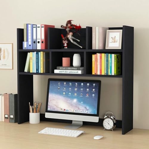XDRGOOIUY Freistehendes Schreibtisch-Bücherregal aus Holz, Aufsatz-Bücherregal, Schreibtisch-Organizer mit Regalen für das Home-Office, Schlafsaal von XDRGOOIUY