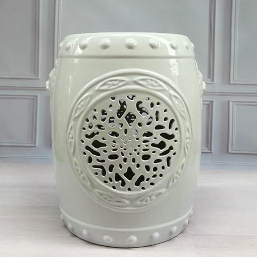 XDRGOOIUY Keramischer Gartenhohler, Grüner Gartenhohler, Chinesischer Keramischer Trommel-Hocker von XDRGOOIUY