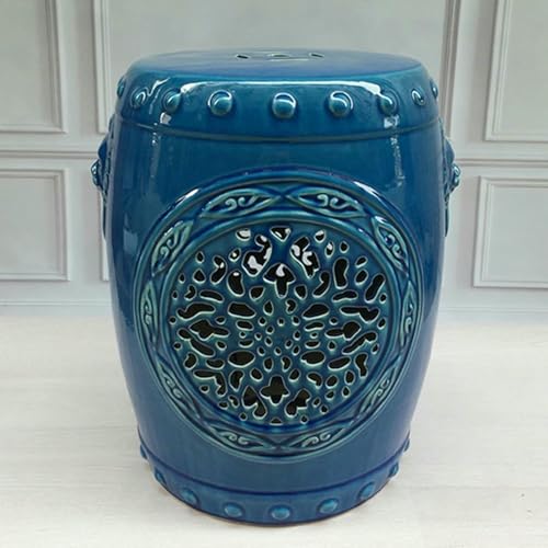 XDRGOOIUY Keramischer Gartenhohler, Grüner Gartenhohler, Chinesischer Keramischer Trommel-Hocker von XDRGOOIUY