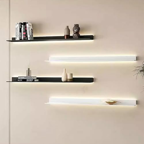 XDRGOOIUY LED Light Floating Wall Regale, Aluminiumlegierung Doppelseitigem Wandschelf Für Schlafzimmer Wohnzimmer Modernes Schwimmendes Regal Mit LED -Licht XDRGOOIUY LED Light Floating Wall Regale, Aluminiumlegierung Doppelseitigem Wandschelf Für Schlafzimmer Wohnzimmer Modernes Schwimmendes Regal Mit LED -Licht von XDRGOOIUY