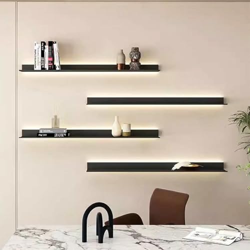 XDRGOOIUY LED Light Floating Wall Regale, Aluminiumlegierung Doppelseitigem Wandschelf Für Schlafzimmer Wohnzimmer Modernes Schwimmendes Regal Mit LED -Licht XDRGOOIUY LED Light Floating Wall Regale, Aluminiumlegierung Doppelseitigem Wandschelf Für Schlafzimmer Wohnzimmer Modernes Schwimmendes Regal Mit LED -Licht von XDRGOOIUY