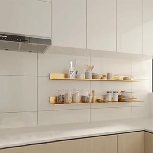 XDRGOOIUY LED Light Floating Wall Regves Aluminium Legierung Wand Montiert Weinregal Bücherregal von XDRGOOIUY