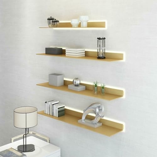 XDRGOOIUY LED Light Floating Wall Regves Aluminiumlegierung Doppelseitig Für EIN Bücherregal Montiert von XDRGOOIUY