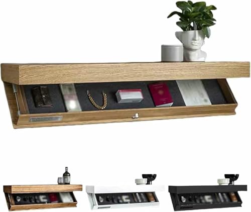 XDRGOOIUY Schwebende Designer-Wandregale mit Geheimfach, versteckter Regalsafe, verdecktes schwebendes Regal, Moderne Wohnkultur, für Wohnzimmer, Schlafzimmer oder Büro von XDRGOOIUY