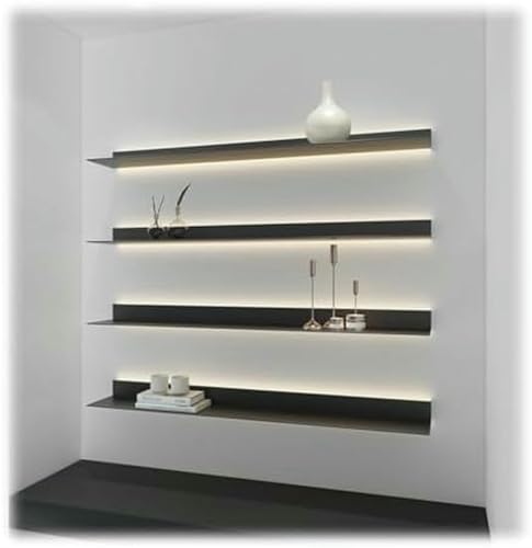 XDRGOOIUY Schwimmendes Metallregal Mit Eingebaut von XDRGOOIUY