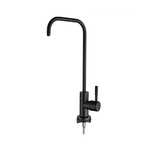 Wasserhahn Küche, Wasserhahn Kaltwasser 360 Einhebelmischer Wasserfilter Hahn,Schwarz von XDSMB