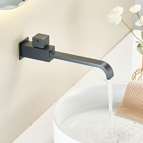 XDSMB Armatur Badezimmer Waschbecken Wasserfall Wasserhahn Kaltwasser Wand 360° Rotation Einhebelmischer,Schwarz XDSMB Armatur Badezimmer Waschbecken Wasserfall Wasserhahn Kaltwasser Wand 360° Rotation Einhebelmischer,Schwarz von XDSMB
