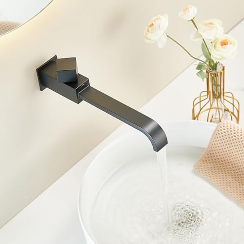 XDSMB Kaltwasser Wasserfall 360° Dreh Waschtischarmatur Wasserfall Wandmontage Einhebelmischer Waschbecken,Schwarz XDSMB Kaltwasser Wasserfall 360° Dreh Waschtischarmatur Wasserfall Wandmontage Einhebelmischer Waschbecken,Schwarz von XDSMB