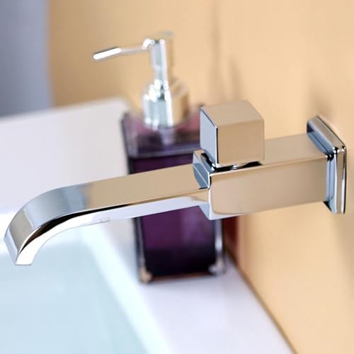 XDSMB Kaltwasserhahn Wasserfall Chrom Einzelloch Armatur Wandmontage Aufputz Waschbecken Bad aus Messing,Verchromt XDSMB Kaltwasserhahn Wasserfall Chrom Einzelloch Armatur Wandmontage Aufputz Waschbecken Bad aus Messing,Verchromt von XDSMB