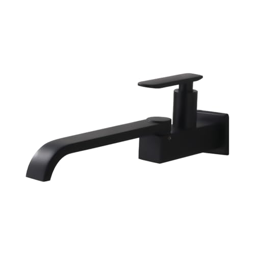 XDSMB Waschtischarmatur nur Kaltwasser Wand Armatur Badezimmer Wasserfall 180° Rotation Mischbatterie Waschbecken,Schwarz XDSMB Waschtischarmatur nur Kaltwasser Wand Armatur Badezimmer Wasserfall 180° Rotation Mischbatterie Waschbecken,Schwarz von XDSMB