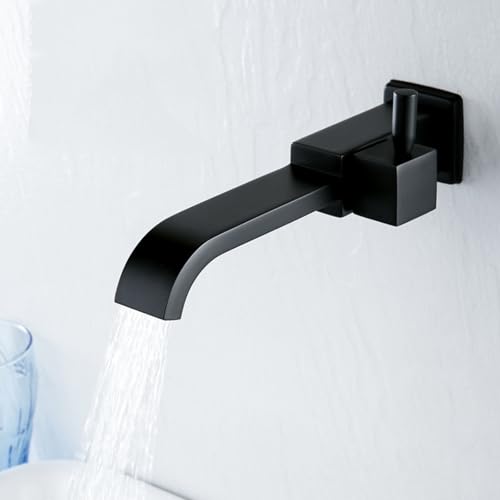 XDSMB Wasserfall Wasserhahn Kaltwasser Wand 1 Loch Einhebelmischer Waschbecken Wandanschluss 1/2 Zoll,Schwarz XDSMB Wasserfall Wasserhahn Kaltwasser Wand 1 Loch Einhebelmischer Waschbecken Wandanschluss 1/2 Zoll,Schwarz von XDSMB