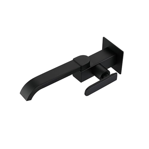 XDSMB Wasserfall Wasserhahn Wandmontage Badezimmer Kaltwasser Armaturen 180° Rotation Waschbeckenarmatur Bad,Schwarz XDSMB Wasserfall Wasserhahn Wandmontage Badezimmer Kaltwasser Armaturen 180° Rotation Waschbeckenarmatur Bad,Schwarz von XDSMB