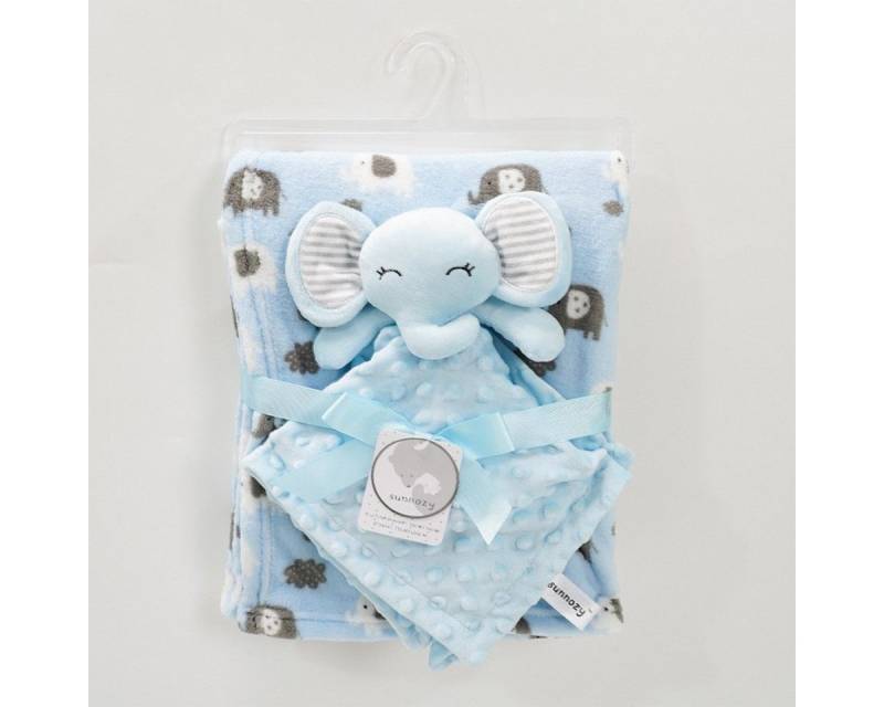 Babydecke Babydecke inklusive Trösterchen Baby Geschenk Mädchen, XDeer, Junge Geschenkset von XDeer