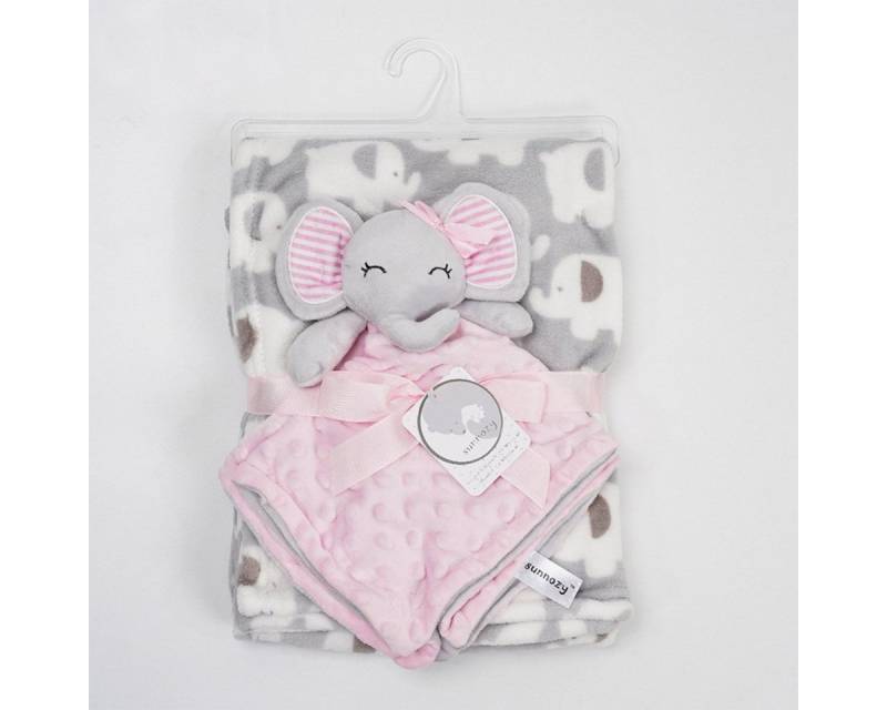 Babydecke Babydecke inklusive Trösterchen Baby Geschenk Mädchen, XDeer, Junge Geschenkset von XDeer