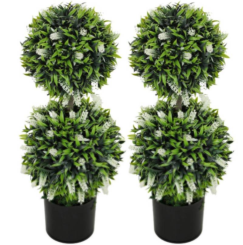 Kunstpflanze 2er-Set Künstliche Pflanzen,Kunstpflanze im Blumentopf, XDeer, 70 cm Zimmerpflanze für Wohnzimmer, Garten von XDeer