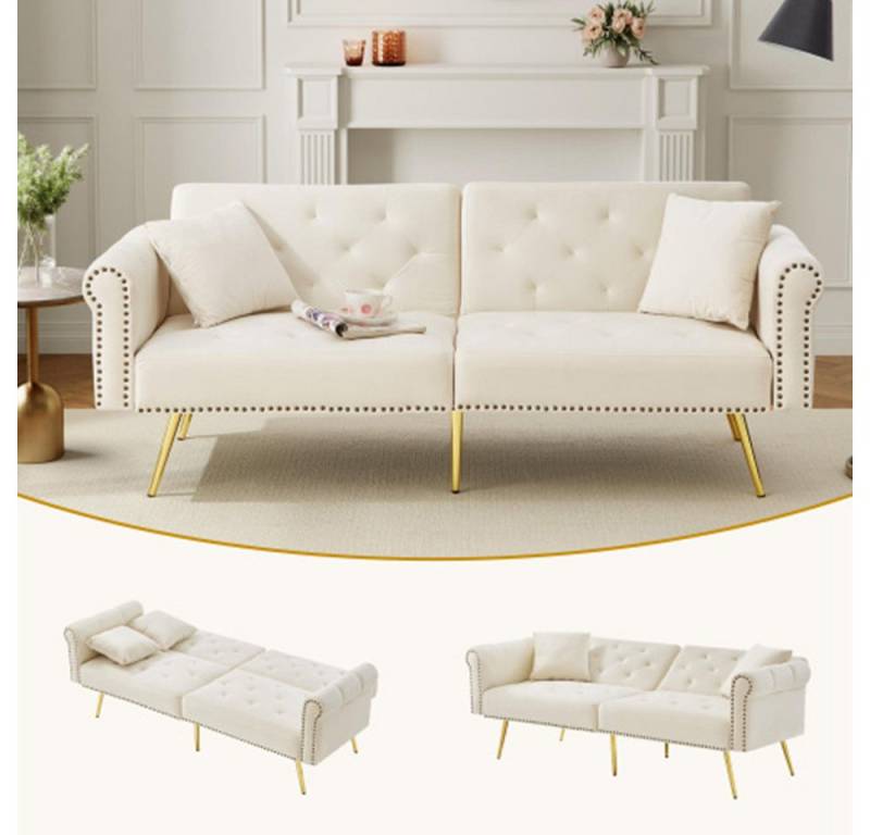 XDeer 2-Sitzer 2-Sitzer-Schlafsofa, Schlafsessel Rückenlehne, mit 3-stufiger Verstellung von XDeer