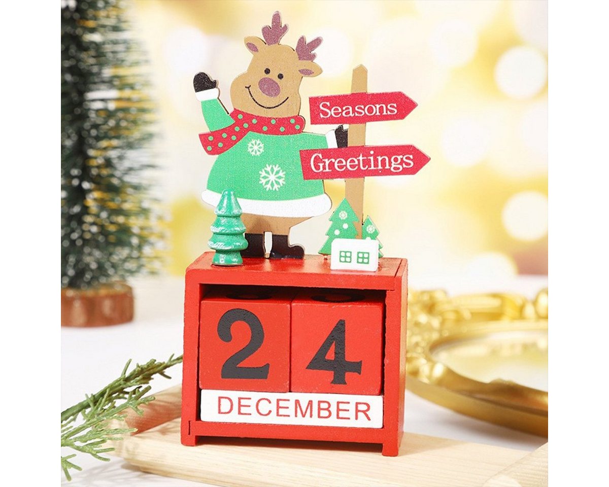 XDeer Adventskalender Holz Weihnachtskalender Weihnachten Countdown, Adventskalender Weihnachtsmann Kalender Für Weihnachts von XDeer