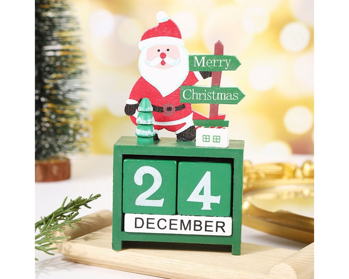 XDeer Adventskalender Holz Weihnachtskalender Weihnachten Countdown, Adventskalender Weihnachtsmann Kalender Für Weihnachts von XDeer