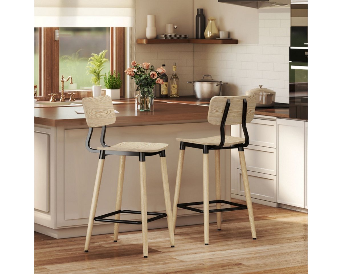 XDeer Barhocker 2er Set Barhocker mit Rückenlehne und Fußstütze Esszimmerstuhl, Barhocker Esszimmerstuhl Küchenstühle XDeer Barhocker 2er Set Barhocker mit Rückenlehne und Fußstütze Esszimmerstuhl, Barhocker Esszimmerstuhl Küchenstühle von XDeer