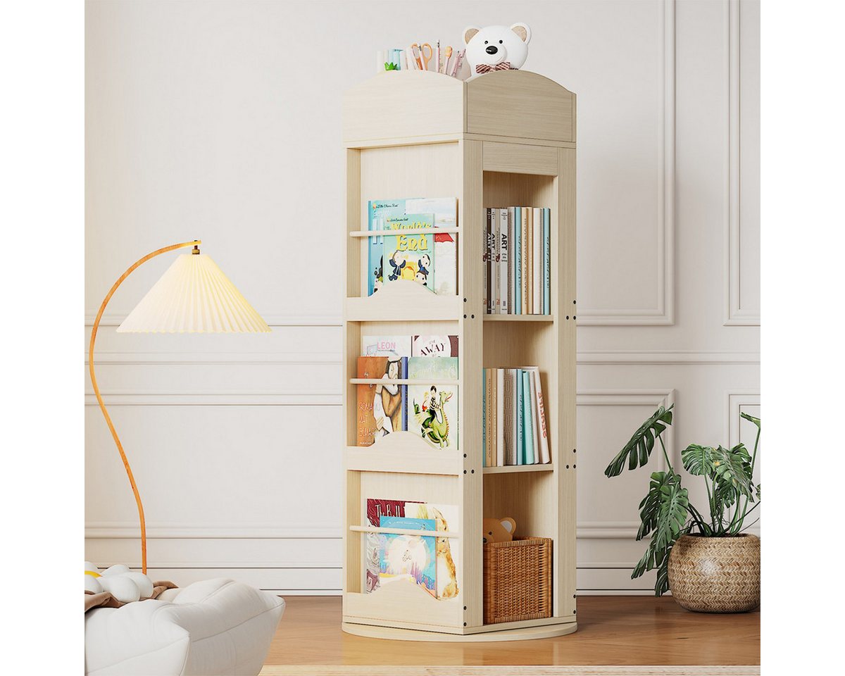 XDeer Bücherregal Bücherregal mit 360-Grad-Drehfunktion Standregal Bücherschrank, für Kinder und Erwachsene 142×63×63 cm XDeer Bücherregal Bücherregal mit 360-Grad-Drehfunktion Standregal Bücherschrank, für Kinder und Erwachsene 142×63×63 cm von XDeer
