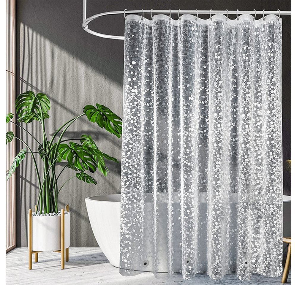 XDeer Duschvorhang Duschvorhang 180x180 - Shower Curtains mit 3 Magnete unten, Duschvorhang mit Duschvorhangringen, Wasserdicht Duschvorhänge von XDeer