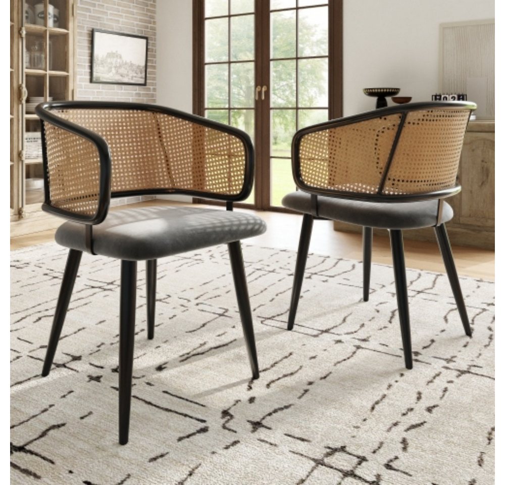 XDeer Esszimmerstuhl 2 Esszimmerstühle, Sitzkissen, Küchenstuhl bequem, für Restaurants, Wohnzimmer von XDeer