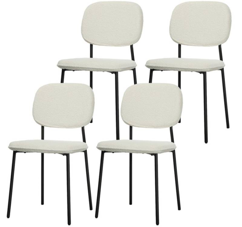 XDeer Esszimmerstuhl 4er-Set Esszimmerstühle, Küchenstuhl weicher, Stoffbezug,Stühle armloses Design, Weiß XDeer Esszimmerstuhl 4er-Set Esszimmerstühle, Küchenstuhl weicher, Stoffbezug,Stühle armloses Design, Weiß von XDeer