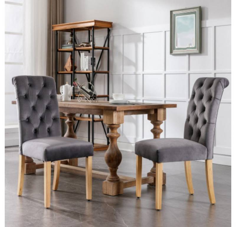 XDeer Esszimmerstuhl Esszimmerstühle 2er Set mit,Schlafzimmerstuhl, Küchenstuhl Wohnzimmer Lounge Freizeitstuhl von XDeer