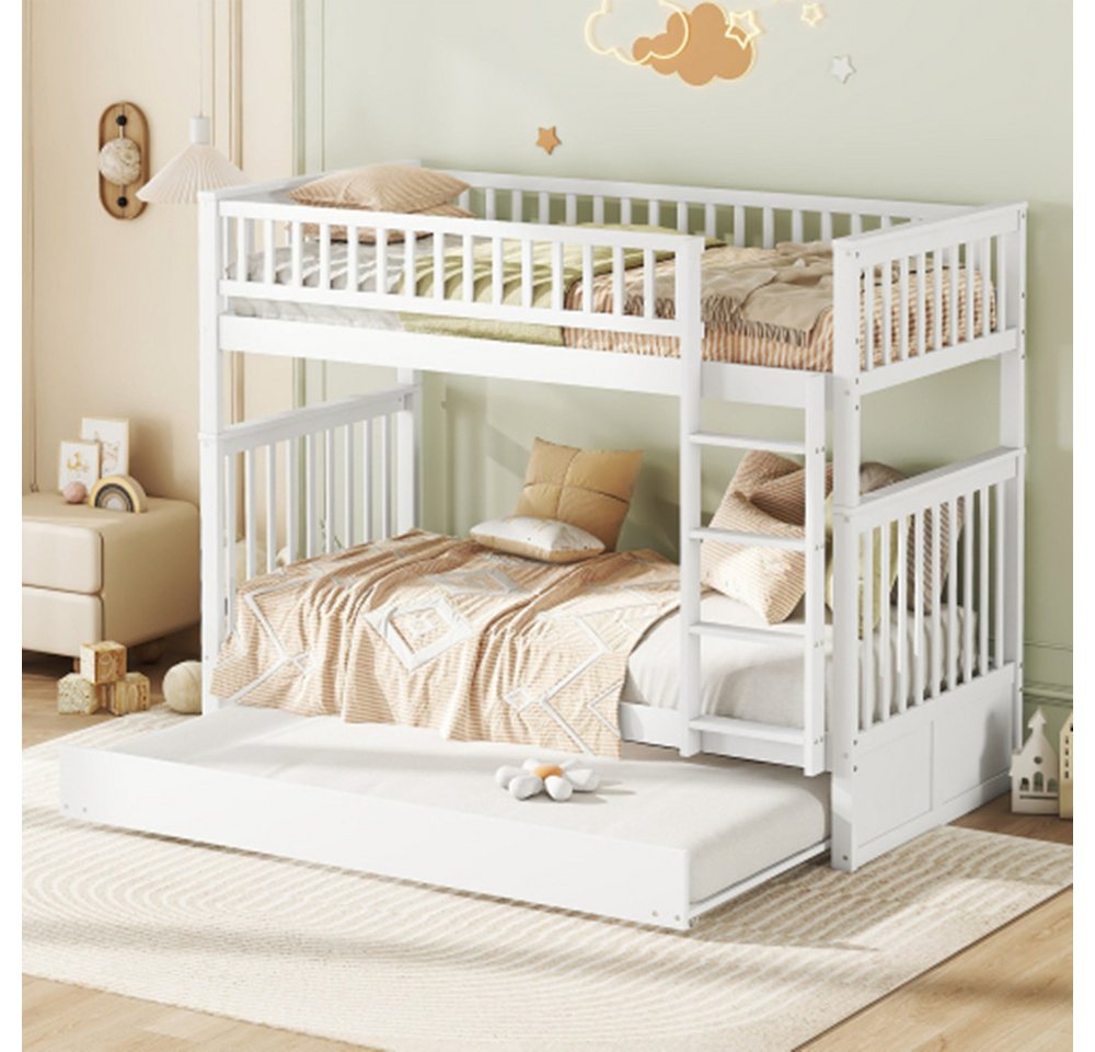 XDeer Etagenbett Etagenbetten Kinderbetten Dreierbetten Etagenbetten mit, Geländer Treppe 90*200cm XDeer Etagenbett Etagenbetten Kinderbetten Dreierbetten Etagenbetten mit, Geländer Treppe 90*200cm von XDeer